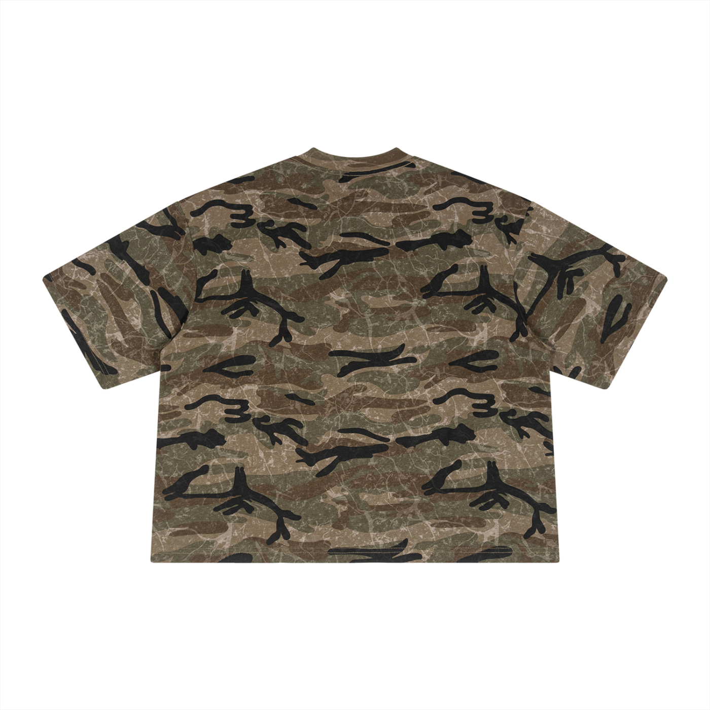 Unisex Boxy Camo Print T-Shirt