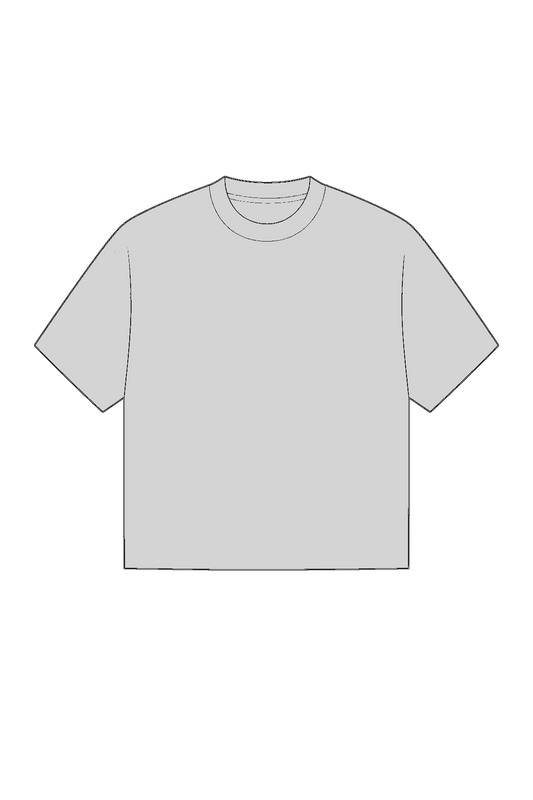 KELLY COPPER KC 001 Heavyweight Vintage Washed Frayed T-Shirt — technical drawing