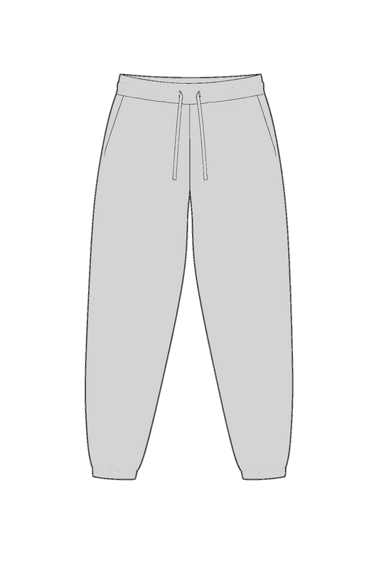 KELLY COPPER KC 004 Vintage Washed Cotton Sweatpants — technical drawing