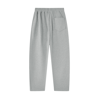 Unisex Tapered Straight Hem Sweatpants