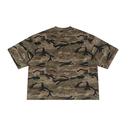 Unisex Boxy Camo Print T-Shirt