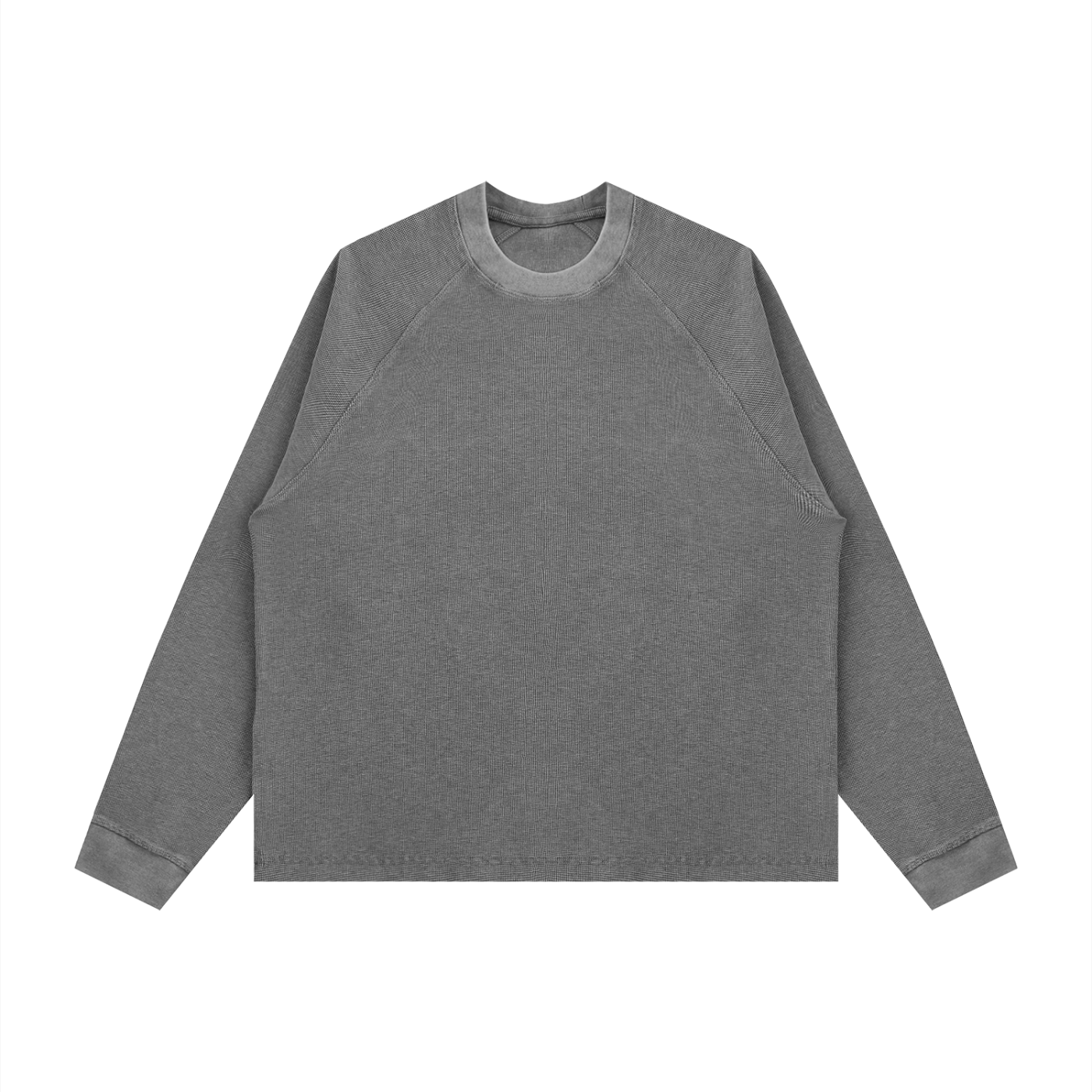 Unisex Vintage Wash Boxy  Waffle T-Shirt