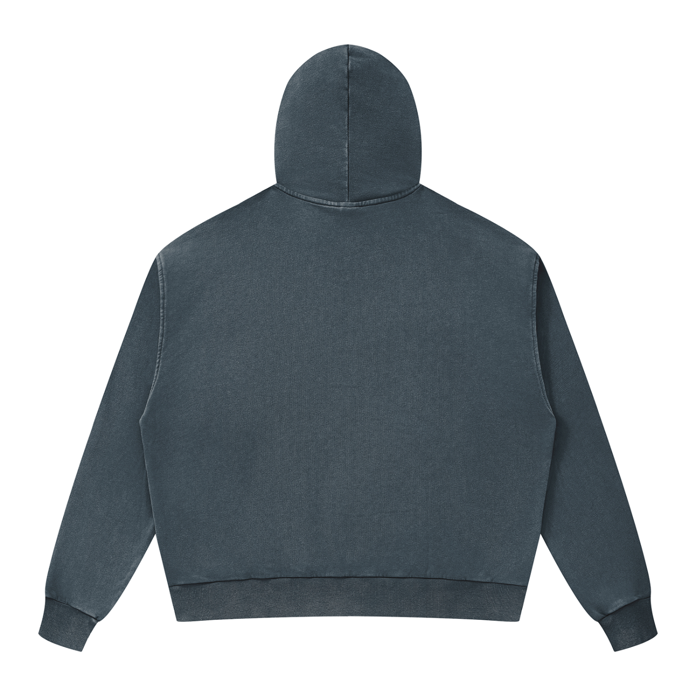 Unisex Mineral Wash Boxy Full Zip Hoodie