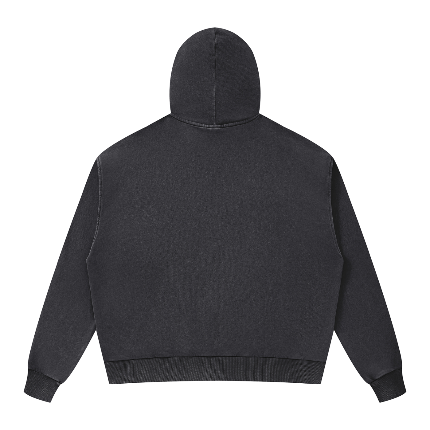 Unisex Mineral Wash Boxy Full Zip Hoodie