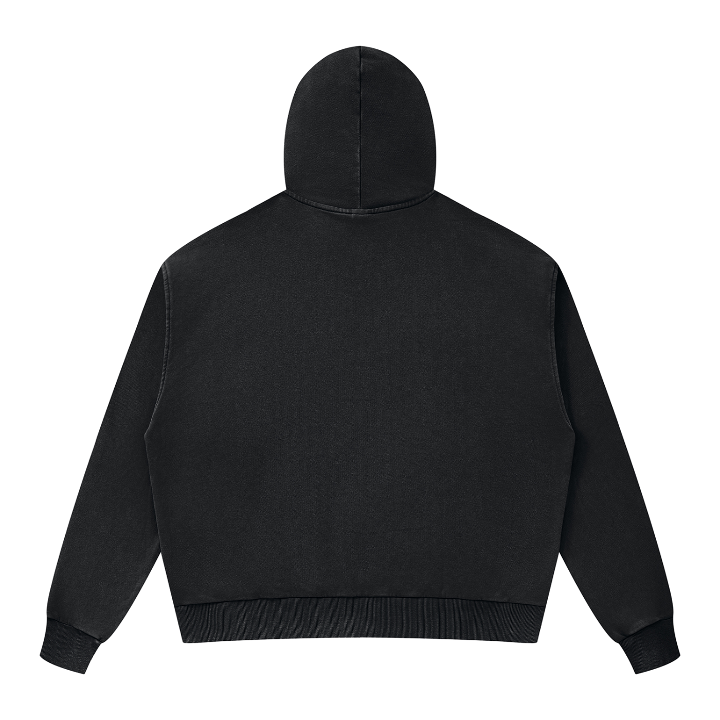 Unisex Mineral Wash Boxy Full Zip Hoodie