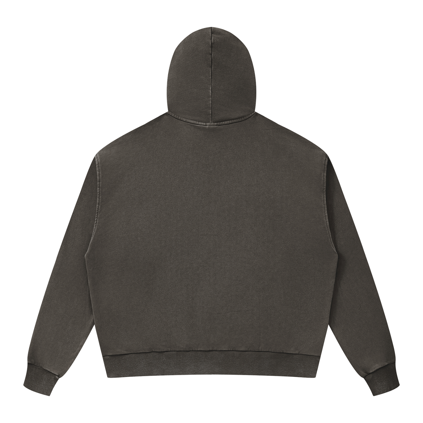 Unisex Mineral Wash Boxy Full Zip Hoodie