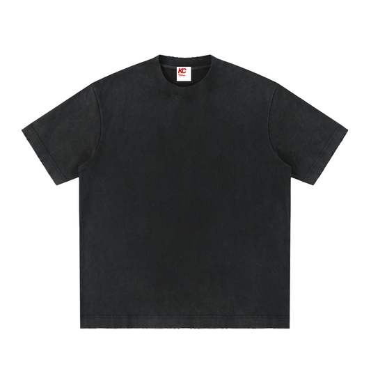 Heavyweight Vintage Washed Frayed T-Shirt