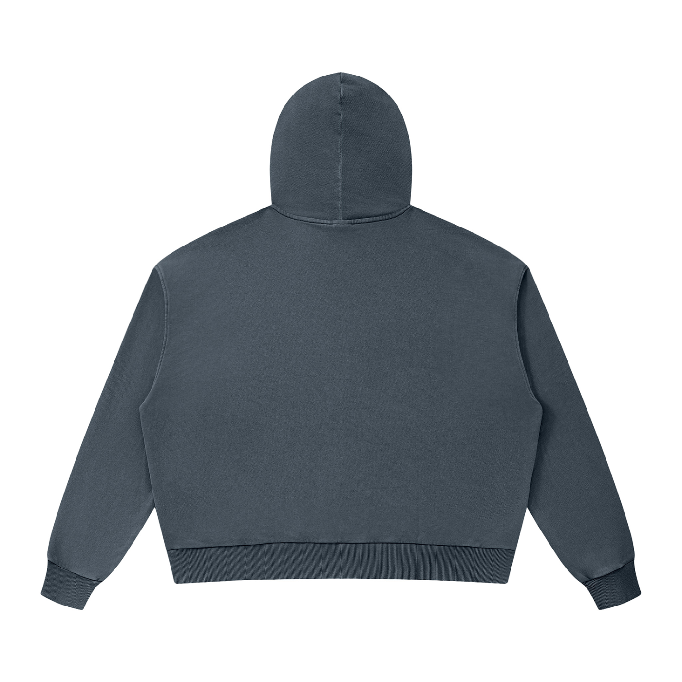 Unisex Mineral Wash Boxy Full Zip Hoodie