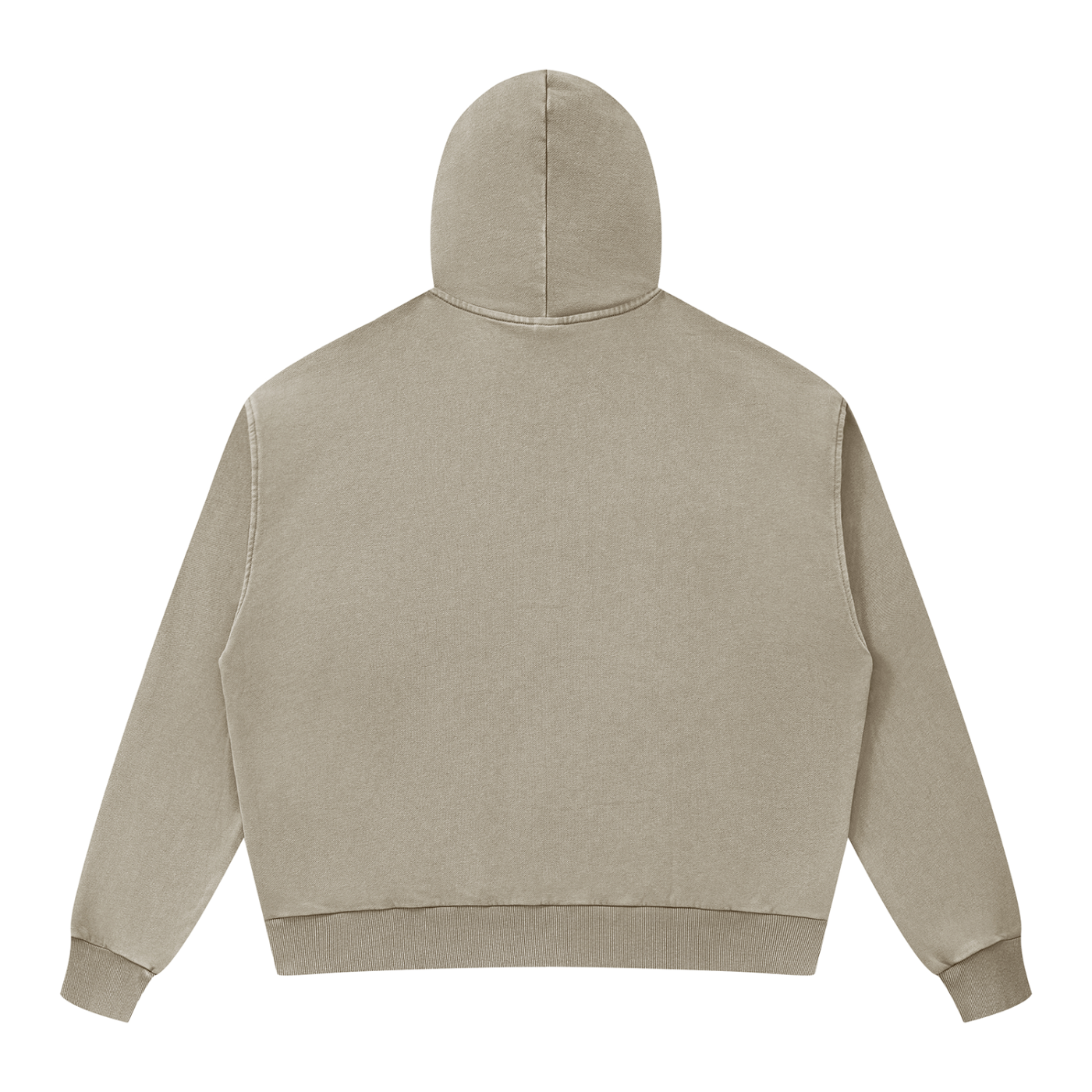 Unisex Mineral Wash Boxy Full Zip Hoodie