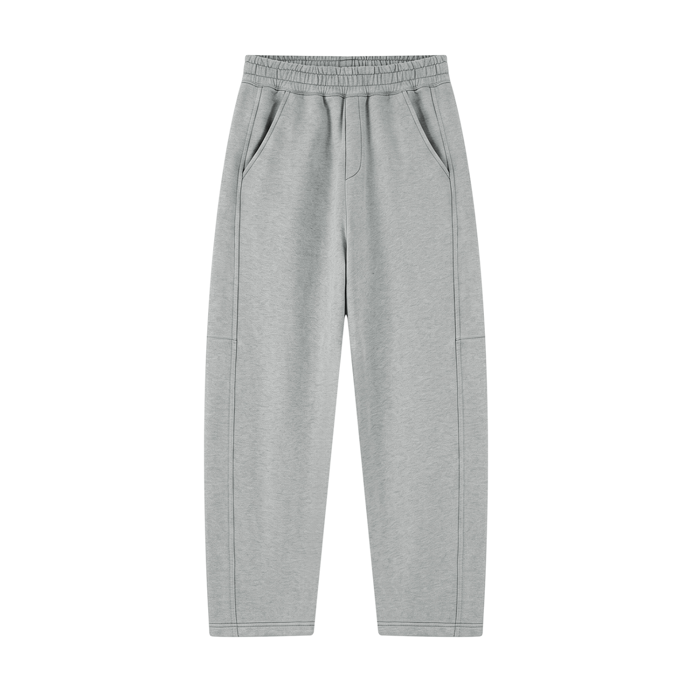 Unisex Tapered Straight Hem Sweatpants