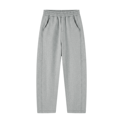 Unisex Tapered Straight Hem Sweatpants