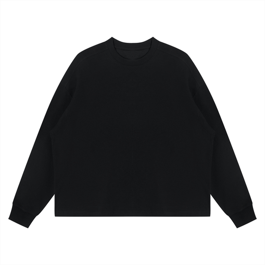 Unisex Waffle Boxy Long Sleeve T-Shirt