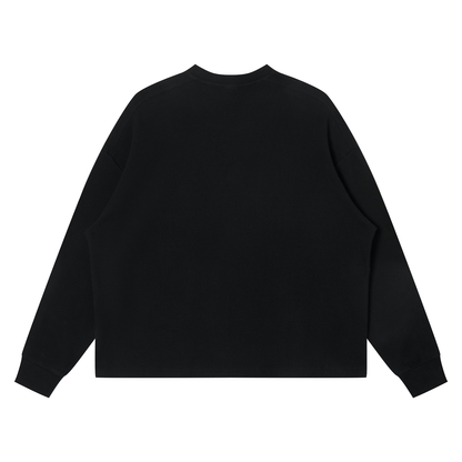 Unisex Waffle Boxy Long Sleeve T-Shirt