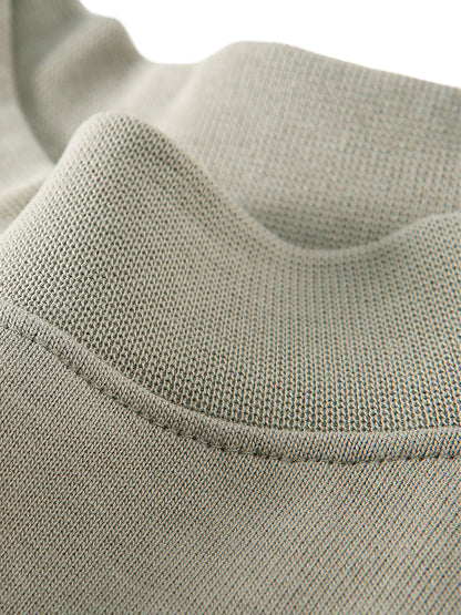 Essential Non-Shrink Mock Neck Sweatshirt