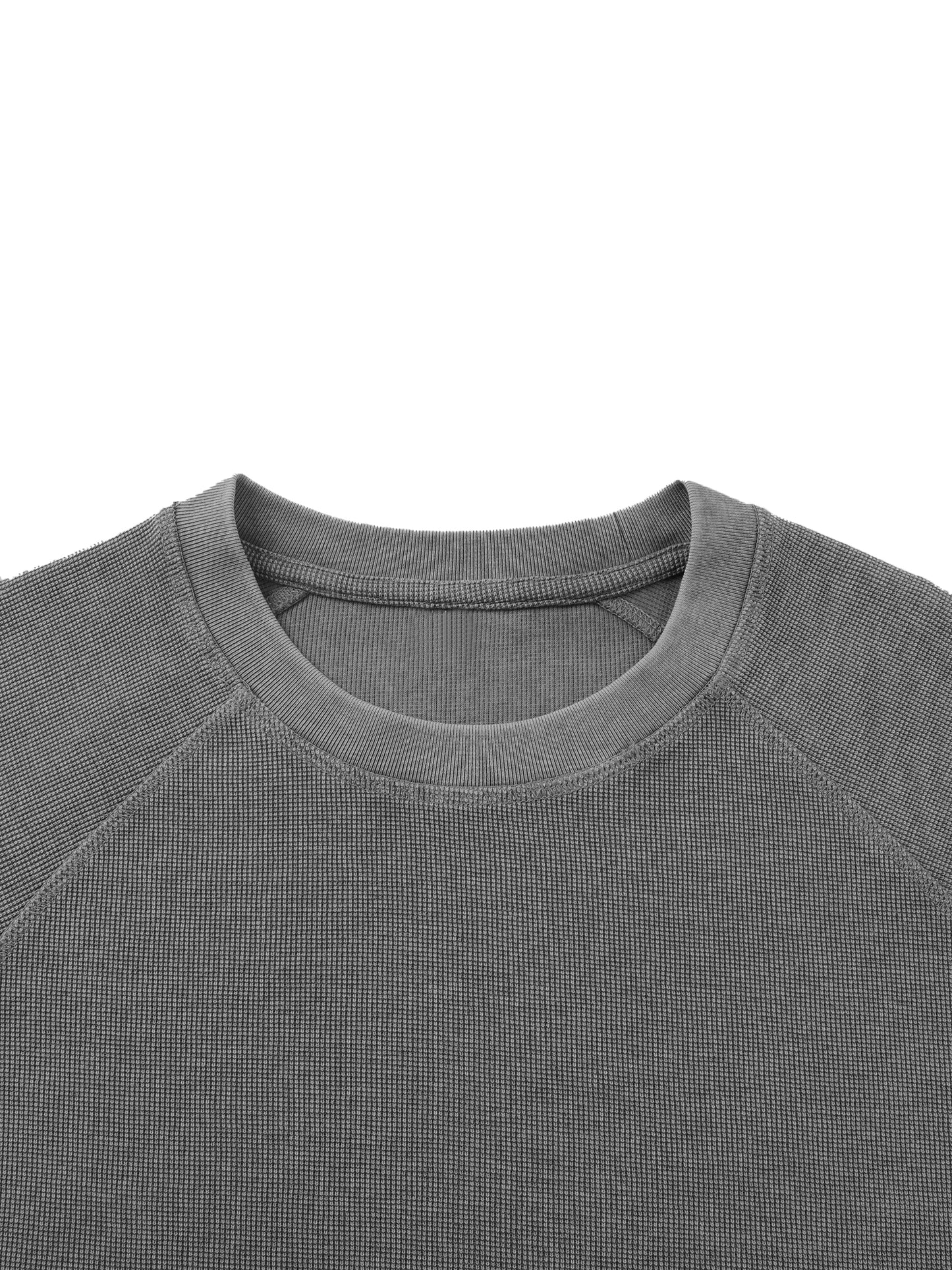 Unisex Vintage Wash Boxy  Waffle T-Shirt