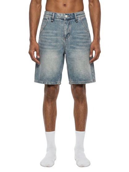 Men's Vintage Wash Denim Shorts