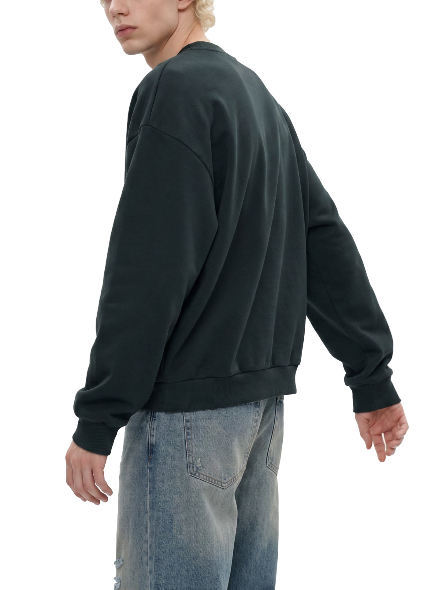 Boxy Fleece Crewneck Sweatshirt