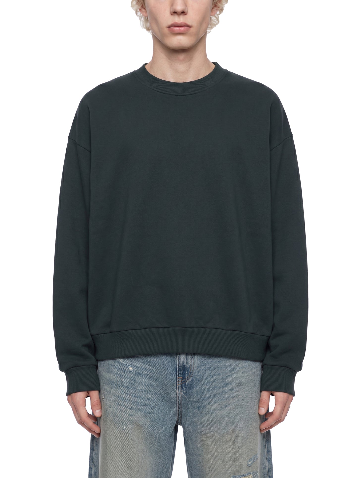 Boxy Fleece Crewneck Sweatshirt