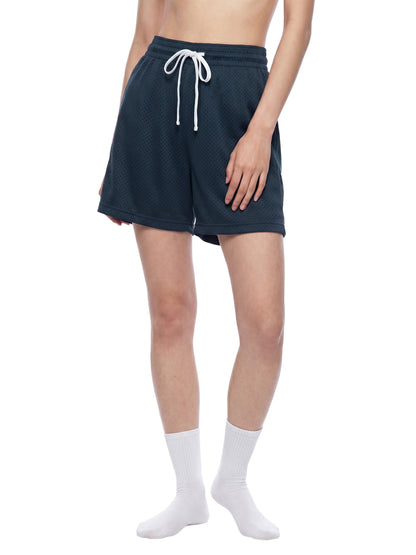 Mesh Drawstring Shorts