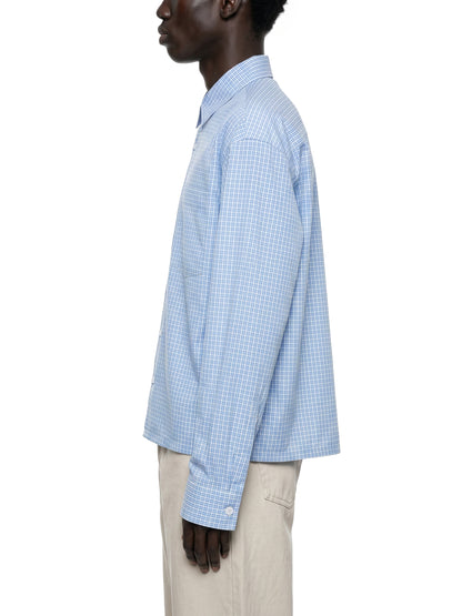 Unisex Boxy Plaid Long Sleeve Shirt
