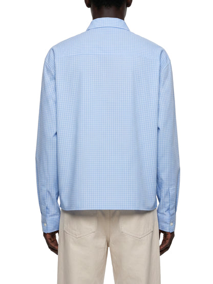 Unisex Boxy Plaid Long Sleeve Shirt